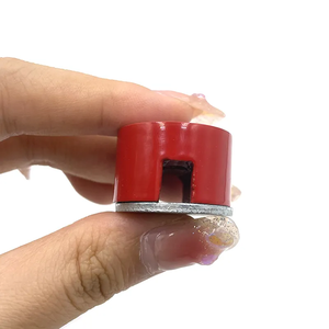 Outil magnétique rouge <span class=keywords><strong>puissant</strong></span> bouton magnétique Alnico Pot <span class=keywords><strong>à</strong></span> base ronde <span class=keywords><strong>Aimant</strong></span> Alnico en <span class=keywords><strong>fer</strong></span> <span class=keywords><strong>à</strong></span> <span class=keywords><strong>cheval</strong></span> enduit rouge - Product Image 2