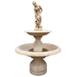 फैक्टरी अनुकूलित प्राकृतिक संगमरमर पानी के फव्वारे के साथ महिला प्रतिमा - Product Image 2