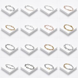 Pulsera Original de Plata 925 con Zirconia y Cierre Clásico en Forma de Corazón, con Cuentas Metálicas <span class=keywords><strong>Pandora</strong></span> y Cadena de Eslabones - Regalo para Fiestas, DIY - Product Image 1