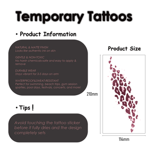 <span class=keywords><strong>Tatuajes</strong></span> Temporales <span class=keywords><strong>de</strong></span> Leopardo con Purpurina a Prueba <span class=keywords><strong>de</strong></span> Agua al por Mayor, <span class=keywords><strong>Tatuajes</strong></span> Falsos Sexys para Cuerpo, Pierna y Brazo, Proveedor <span class=keywords><strong>de</strong></span> <span class=keywords><strong>Tatuajes</strong></span> Temporales Personalizados - Product Image 4