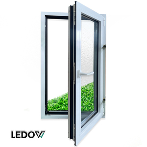 หน้าต่างอลูมิเนียมแบบบานเปิดทันสมัย ประหยัดพลังงาน โครงเหล็ก สไตล์สวิง จากจีน สำหรับบ้านในอเมริกาเหนือ - Product Image 4