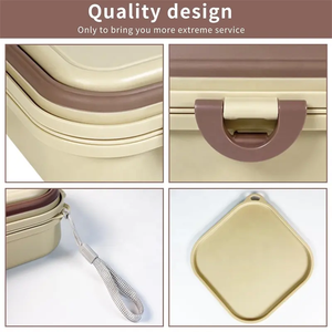 Tazón Portátil de Plástico de Doble Capa para Perros, Diseño Plegable Automático para Viajes Fáciles, para Mascotas, Gatos, para Agua y Comida - Product Image 3