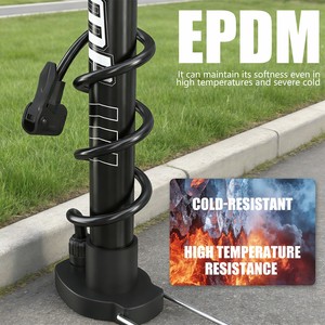 <span class=keywords><strong>Pompe</strong></span> à vélo sur pied BAIMEI, <span class=keywords><strong>pompe</strong></span> à air haute pression à poignée en T pour pneus de vélo de route et de montagne - Product Image 5