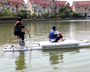 Bateau à pédales aquatique, ponton flottant gonflable, bateau de pêche, kayak à pédales - Product Image 6