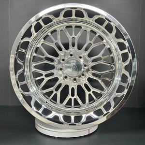 Jantes de camion polies style 22X12 24X14 24X12 26X12 28X16 pouces |   6x5.5, 6x135, 8X6.5, 8x170 |   Pour les roues de GMC Sierra 1500 2500 3500 - Product Image 1