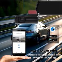 Cámara para Auto 2K Full HD IPS, Pantalla Táctil con Ángulo de Visión de 140°, Visión Nocturna Superior, WiFi, Monitor de Estacionamiento 24H, Grabación en Bucle