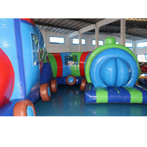 Piste de train gonflable géante de 10 m - Parcours d'obstacles gonflable commercial pour événements, écoles et locations de fêtes - Product Image 2