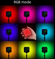 Lampe d'appoint LED RVB portable pour téléphones portables, tablettes et mini-caméras selfie, en ABS, pour la photographie et les vidéos YouTube