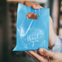 Sacs d'emballage en plastique HDPE personnalisés à soufflets latéraux, avec poignée et logo personnalisé, en matériaux recyclés – Plusieurs couleurs pour chaussures, fourrures et vêtements