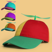 Gorra de Béisbol Infantil de 6 Paneles Multicolor, Divertida y Novedosa, para Verano, Playa y Aire Libre
