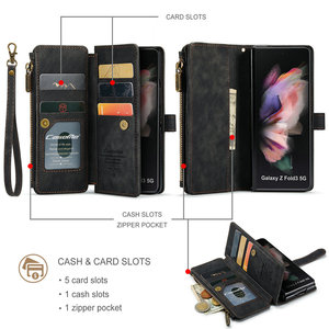 <span class=keywords><strong>CaseMe</strong></span> Fabrication pour <span class=keywords><strong>Samsung</strong></span> Galaxy Z fold 4 Etui portefeuille avec dragonne Fentes pour cartes d'identité et de crédit pour <span class=keywords><strong>Samsung</strong></span> Z Fold 6 5 4 3 Case - Product Image 3