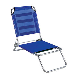 <span class=keywords><strong>Chaise</strong></span> de plage pliable portable sans accoudoirs, basse, <span class=keywords><strong>longue</strong></span>, en aluminium, avec coussin - Product Image 3