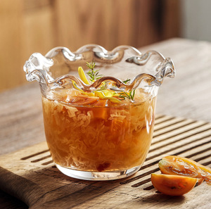 Mangkuk kaca makanan penutup manis 400ML kustom baru jus transparan susu goyang buah Salad Oatmeal Yogurt cangkir prasmanan restoran peralatan minum - Product Image 5