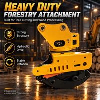 Hydraulic Tree Shear Grapple Excavator Forestry Attachment for Cutting Logs Timber Wood and Land Clearing Applications