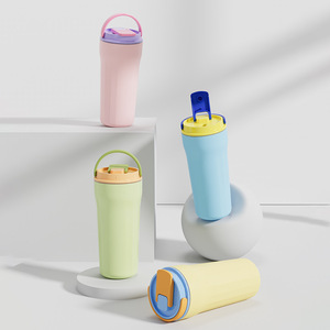 Vaso de Plástico PP General para Niños con Asa, Portátil, para Uso en Exteriores y Automotriz, Bebida Directa, Resistente a Altas Temperaturas - Product Image 1