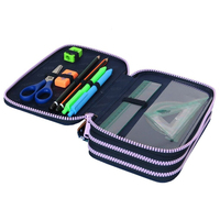 Jolie trousse à fermeture éclair pour stylos, sublimation, 3 couches, licorne, trousse à crayons pour filles, école, avec logo personnalisé