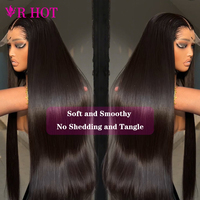 Perruques SDD Bone Straight 5x5 HD Lace Closure en cheveux humains vierges alignés avec les cuticules, pour femmes noires, cheveux indiens bruts lisses