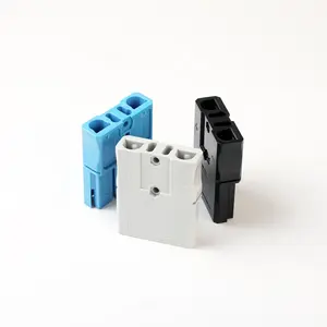 Enchufe de alimentación cuadrado sin conector de Terminal, conector de alimentación de 600V, 16, color gris/Negro/azul, 75A