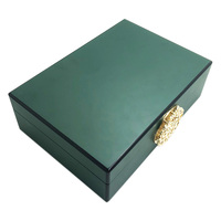 Nouveau Design Vert Laque Noix Boîte En Bois Ramadan Festival Cadeau Dates Chocolat Lslamic Boîte D'emballage