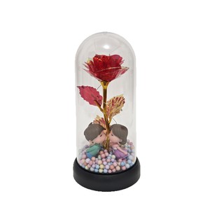 <span class=keywords><strong>Flor</strong></span> Eterna en Cristal, Rosa con Lámina Dorada, <span class=keywords><strong>Flor</strong></span> <span class=keywords><strong>de</strong></span> Plástico, Hecho en China, Regalo para el Día <span class=keywords><strong>de</strong></span> San Valentín, Día <span class=keywords><strong>de</strong></span> la Madre - Product Image 5