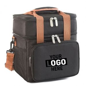 Custom Design Multifunctional Soft Insulated <b>Lunch</b> <b>Backpack</b>, Large Capacity Leakproof Double Layer Cooler Bag for Adults - Product Image 1