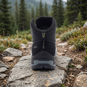 SIALAND Men's Waterproof Hiking <b>Boots</b> Black Synthetic Upper Rubber Outsole All Seasons Round Toe - Product Image 5