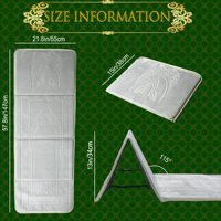 Tapis de prière musulman pliable de qualité supérieure-Rembourrage épais pliable pour mosquée ou tapis de prière portable à la maison