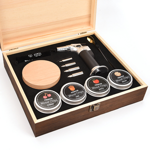 WEIBU 2026 NEW <strong>Whiskey</strong> Smoke Infuser Hot Selling <strong>Smoker</strong> with Ice Cubes Torch 6 Natural Wood Chips - Product Image 1