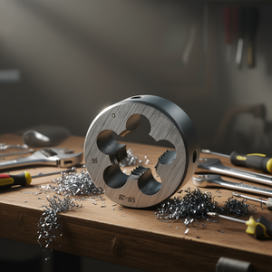 Fervi Die pour le filetage de gaz cylindrique 1/8-28, outil de coupe de filetage métallique - Product Image 3