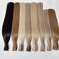 Extensions de cheveux Starose Hair, cheveux humains vierges européens Remy, machine à double trame, extensions de cheveux teintes en queue de cheval