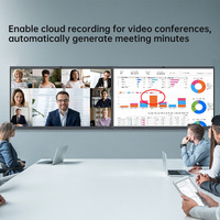 Papan Tulis Interaktif Digital Multi Touch 65 Inch 4K UHD dari Leaderhub US Warehouse, Tersedia di Gudang, untuk Sekolah, Konferensi, Rapat