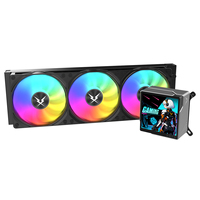 Refroidisseur liquide AIO pour processeur Ruix LGA 1851 5V ARGB Radiateur 360 mm Écran LCD avec écran pour processeur Écran LCD 3,4 pouces 480*480PX
