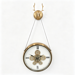 Luce moderna di lusso stile rotativo ingranaggio di lusso <span class=keywords><strong>orologio</strong></span> <span class=keywords><strong>da</strong></span> parete, decorazione dell'<span class=keywords><strong>orologio</strong></span> della stanza di casa, <span class=keywords><strong>orologio</strong></span> <span class=keywords><strong>da</strong></span> parete del progettista - Product Image 3