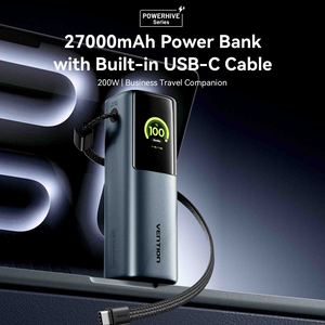 เวนชั่น 27000mAh พาวเวอร์แบงค์ 200W PD ชาร์จเร็ว หน้าจอสมาร์ท TFT พาวเวอร์แบงค์สำหรับเดินทาง สำหรับแล็ปท็อปและโทร<span class=keywords><strong>ศัพท์</strong></span> - Product Image 2