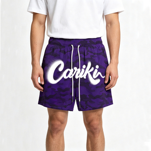 Pantalones Cortos Deportivos de Algodón de Verano con Lavado Ácido, Estilo Urbano, de Alta Calidad, Transpirables, para Correr, Proveedor Líder - Product Image 1
