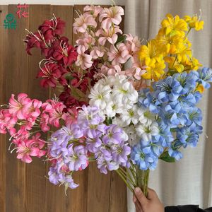 Fleurs artificielles en soie Hua Ding, couleurs mélangées, décoration de mariage, décoration de la maison, accessoires de photographie - Product Image 1