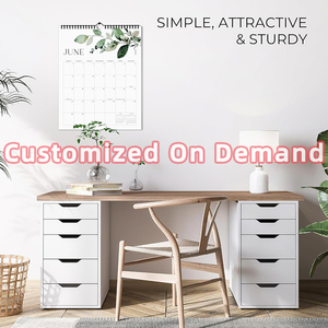 Directement de l'usine |   <span class=keywords><strong>Calendrier</strong></span> mural en papier esthétique personnalisé 2026-2027 |   Planificateur mensuel sur 18 mois |   Papier d'art écologique |   Intérieur - Product Image 3