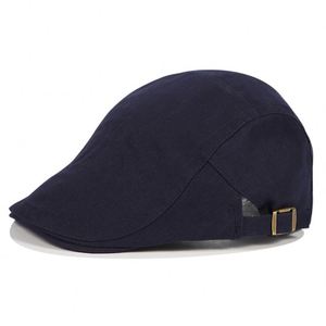 BESTELLA Men's New Casual Berets <b>Cap</b> Fashion Cotton Golf Driving Sun <b>Flat</b> <b>Cap</b> Winter Applicable Outdoor Adults Peaked Berets Hat - Product Image 2