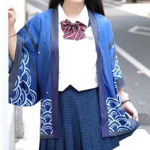 Kimono Customized Anime Happi Coats Unisex Kimono Haori Japan Anime Cosplay Yukata Japanese Clothes Costumes