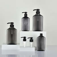 Bouteilles en plastique PET transparentes ou givrées de 250 ml avec pompe, vides, pour shampoing et autres produits – Vente en gros