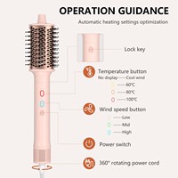 Sèche-cheveux brosse ionique professionnel OEM 101 000 tr/min pour coiffage et volume