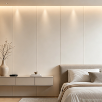 Revêtement mural en PVC léger et durable, ignifuge B1, panneau mural au design graphique moderne, chambre à coucher, villa, salle de bain, maison