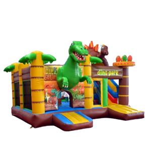 Inflável Dino Park Combo Jumping Castle com Slide para Crianças,  Aniversário Dinosaur Bounce House, Festa e Aluguel, 5m - AliExpress