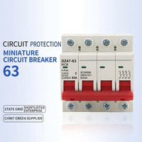 Disjoncteur miniature solaire DC 4P avec protection contre les fuites et interrupteur d'air