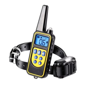 Wasserdichtes wiederauf lad bares Nylon 880-1 Hunde trainings halsband Elektrische Fernbedienung mit Stop-Barking-Funktion aus strap azier fähigem Kunststoff - Product Image 1