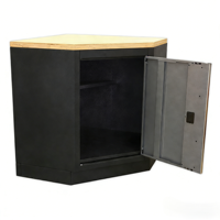 Système de rangement modulaire d'angle, ensemble de 19 pièces |   Armoires de rangement pour garage avec plans de travail en acier inoxydable |   OEM ODM