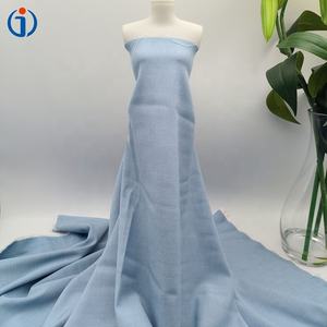 Shaoxing Textile Woven Soft Touch Light Blue 55%Polyester 25%Rayon 15%TEN Lyocell 5%Spandex Denim Style Fabric for <strong>Shirting</strong> - Product Image 3