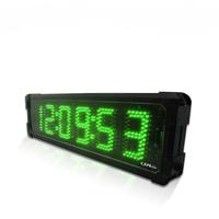 Logo personnalisé couleur grand 6 pouces simple face étanche LED chronomètre horloge de course numérique compte à rebours minuterie Marathon