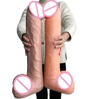 Dildo Realista Enorme para Mujeres Modelo de Pene Ultra Grande de Silicona con Ventosa Fuerte Juguete Sexual para Adultos para Uso Femenino en Solitario