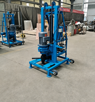 Foreuse rotative pour puits d'eau, profondeur max. 200 m, moteur électrique, machine de forage portable avec pompe, provenance Chine